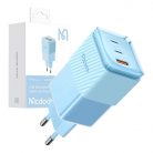 GaN 67W mains charger Mcdodo CH-1503 2x USB-C, USB-A (blue)