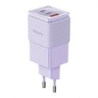 GaN 67W mains charger Mcdodo CH-1502 2x USB-C, USB-A (purple)