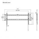 Stansson WM-4390 43"-90" fix fali TV konzol