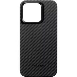   Pitaka 128971 1500D iPhone 15 Plus fekete/szürke aramid hátlap