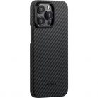 Pitaka 128972 1500D iPhone 15 Pro Max fekete/szürke aramid hátlap