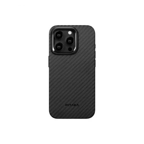 Pitaka 128973 1500D iPhone 15 Pro fekete/szürke aramid/TPU hátlap