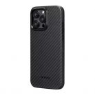 Pitaka 128973 1500D iPhone 15 Pro fekete/szürke aramid/TPU hátlap