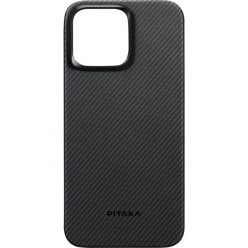   Pitaka 129606 600D iPhone 15 Pro Max fekete/szürke aramid hátlap