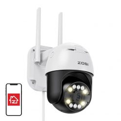   IP Outdoor Camera ZOSI C296 WiFi Pan Tilt 8MP Dual IP66 with 32GB microSD card