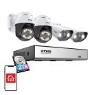 IP Camera ZOSI 2 pcs C296 WiFi 5MP & 2 pcs C182 WiFi 8MP + NVR 8ch + 2TB HDD