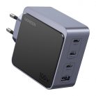 Wall charger Ugreen Nexode Air 100W, 3x USB-C, USB (gray)