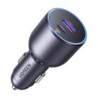 Car charger Ugreen EC701, USB + USB-C, 63W (black)