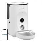 Dogness F15 WiFi 4L smart food dispenser with camera with stainless steel bowl (white)