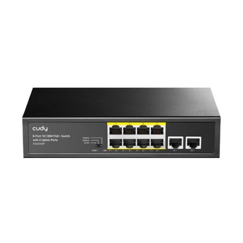 CUDY FS1010P 8x 10/100(PoE+/PoE)+2x 10/100 uplink, 120W PoE switch