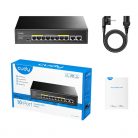 CUDY GS1010PE 8x 10/100/1000(PoE+/PoE)+2x gigabit uplink, 120W PoE switch