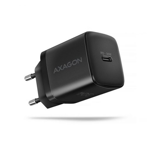 Axagon ACU-PD30 30W PD 3.0 QC Type-C fekete hálózati töltő