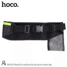 HOCO HO622547 BAG05 Univerzális sportoláshoz, túrázáshoz fekete/zöld övtáska