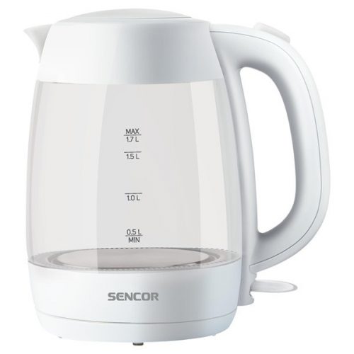 Sencor SWK 7300WH 1,7l üveg fehér vízforraló