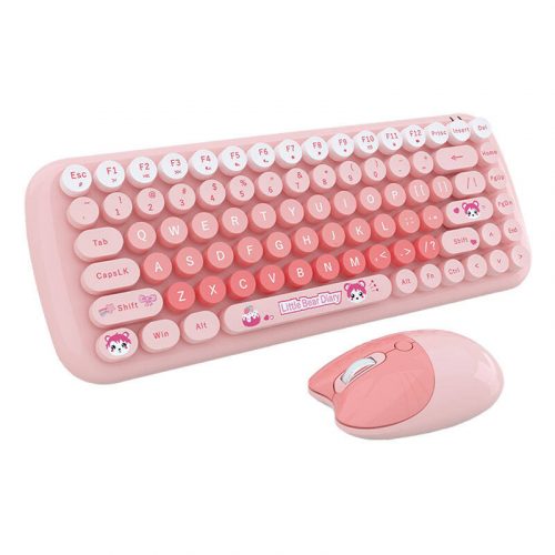 MOFII Candy New 2.4G Wireless Keyboard + Mouse Set (Pink)