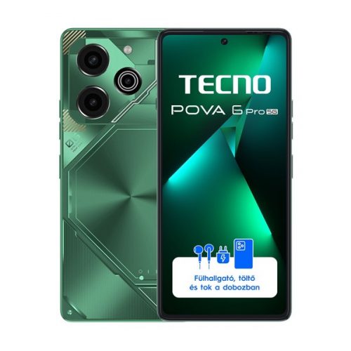 Tecno Pova 6 Pro 6,78" 5G 12/256GB DualSIM zöld okostelefon