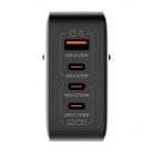 LDNIO Q408 100W USB-A + 3x USB-C mains charger (black)