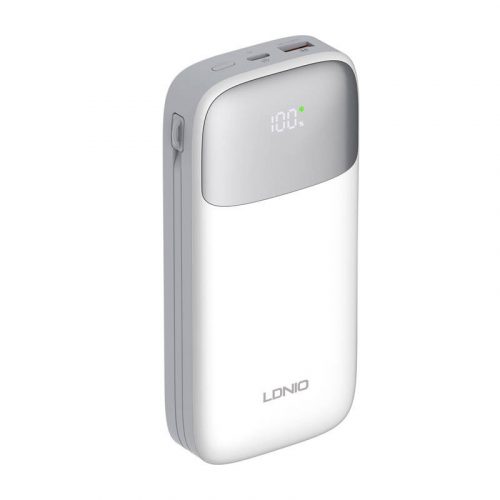 Powerbank LDNIO PQ20 22.5W 20000mAh USB-C, lightning (biały)