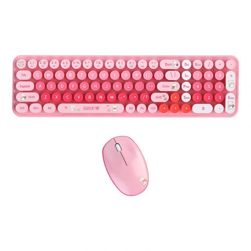 MOFII Baby Bear Wireless Keyboard + Mouse Set (pink)