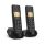 Gigaset Pure 100 Duo fekete dect telefon