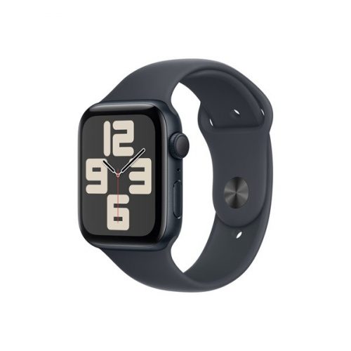 Apple Watch SE2 v3 GPS (40mm) éjfekete alumínium tok, éjfekete sportszíj (S/M) okosóra