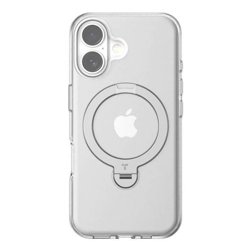 Torras Ostand Spin Case for iPhone 16 (Transparent)