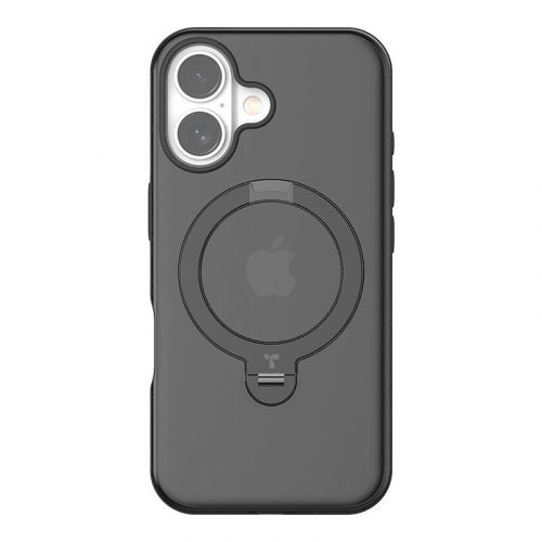 Torras Ostand Spin Case for iPhone 16 Plus (Black)