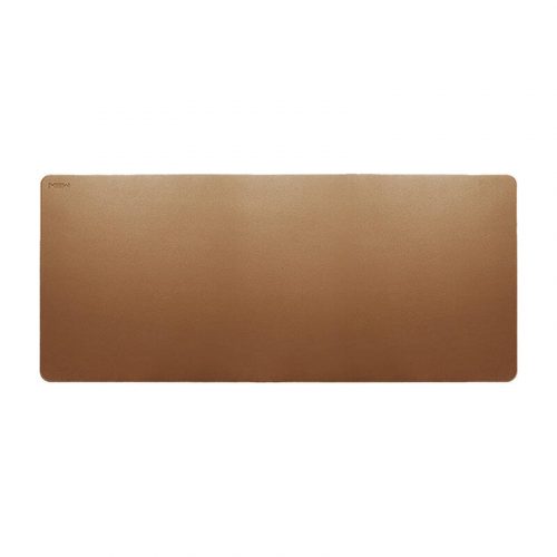 Monochrome leather mouse pad MIIIW (Brown)