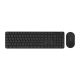 MIIIW Wireless Keyboard and Mouse Combo Set (Black)