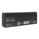 Maintenance-free AGM VRLA Green Cell AGM18 12V 2.3Ah Battery (for alarm system, cash register, toy)