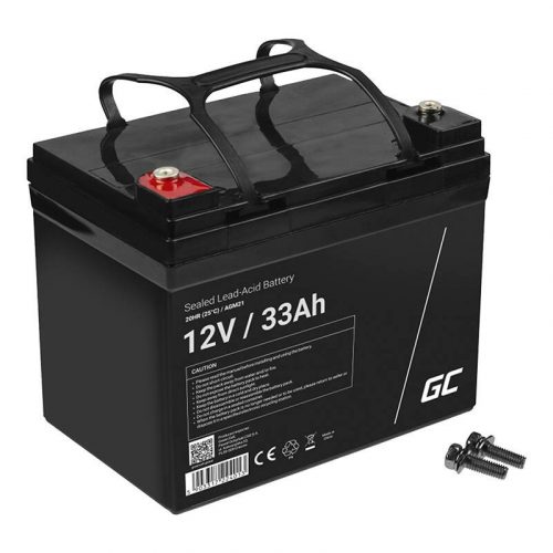 Maintenance-free AGM VRLA Green Cell AGM21 12V 33Ah Battery (for lawnmower, scooter, boat, wheelchair)