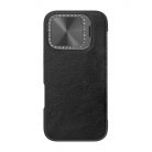 Etui Nillkin Qin Prop Leather iPhone 16 Pro Max (czarny)