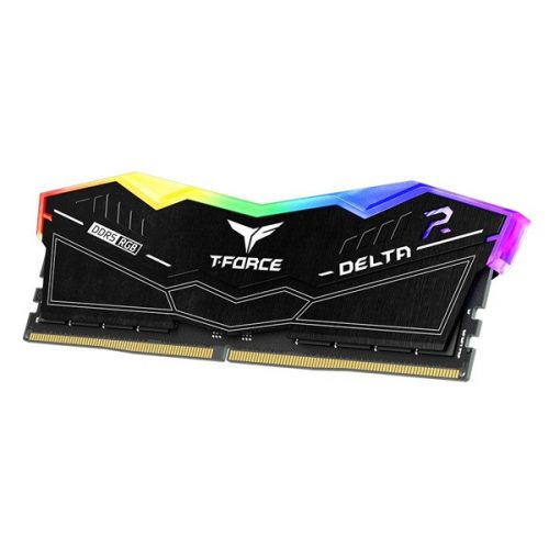 Teamgroup 32GB 6400MHz DDR-5 T-Force Delta (Kit! 2db 16GB) (FF3D532G6400HC40BDC01) fekete memória