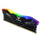 Teamgroup 32GB 6400MHz DDR-5 T-Force Delta (Kit! 2db 16GB) (FF3D532G6400HC40BDC01) fekete memória