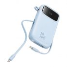 Baseus QPow 2 powerbank, 20000mAh, 30W, 2xUSB-C (kék)