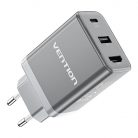 Vention FJAH0-EU USB(C+A)+HDMI GaN mains charger (60W/5W/4K@60Hz) (grey)