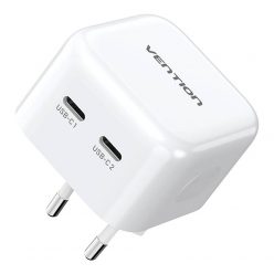   Vention FBPW0-EU USB(C+C) GaN (35W/35W) mains charger (white)