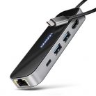 Axagon HMC-6GLN USB-C 5Gbps GLASS 6in1 hub