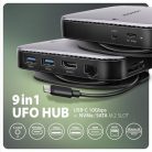 Axagon HMC-UFO USB-C 10Gbps UFO 9in1 hub