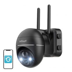   Wireless 3MP WiFi outdoor camera ieGeek ZS-GX1S black 5200mAh