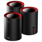 CUDY M3000(2-Pack) kétsávos AX3000 WIFI6 MESH fekete 2,5 gigabit router (2db-os szett)