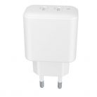 AVAX CH602W SPEEDY+ 45W GaN 2x USB-C PD3.0 fehér gyors töltő adapter