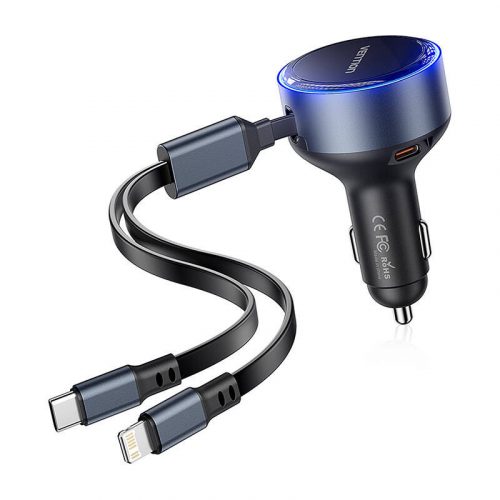 Vention FFOB0 USB-C car charger + USB-C/Lightning 30W cable