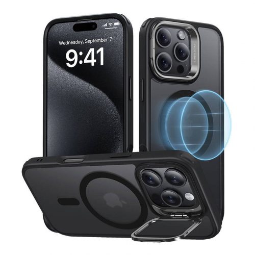 Hybrid Case (HaloLock) ESR with stand for iPhone 16 Pro (black)