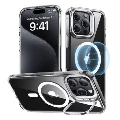   ESR Classic Hybrid (HaloLock) case with stand for iPhone 16 Pro Max (transparent)