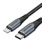 GaN Vention USB-C 20W töltő + USB-C-L 1m kábel (szürke)