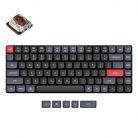 Keychron K3 Pro QMK/VIA vezeték nélküli mechanikus billentyűzet fehér háttérvilágítás barna kapcsoló (fekete)