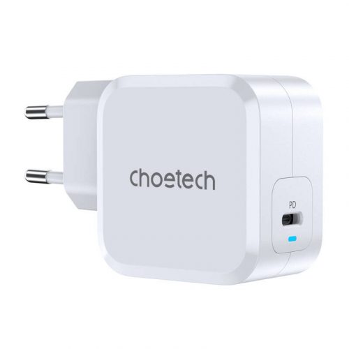 PD8007 USB-C PD45W töltő Choetech EU (fehér)