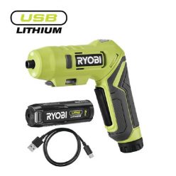   Ryobi 4V USB Lithium marok és rúdcsavarozó,  1x 2,0 Ah akkumulátor, töltő - RSDP4-120G