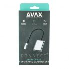 AVAX AD600 CONNECT+ Type C 3.2 - SD/MICRO SD szupergyors kártyaolvasó